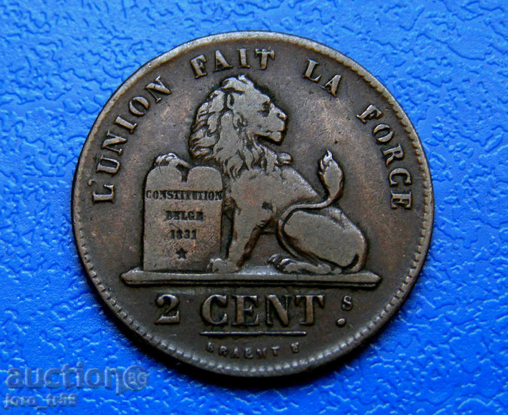 Belgia 2 centimes /2 centimes/ 1836