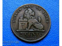Belgia 2 centimes /2 centimes/ 1836