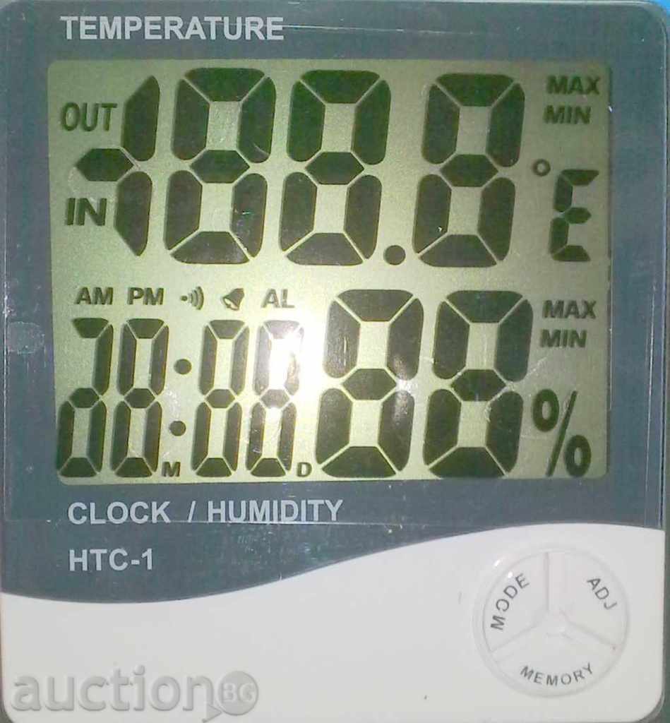 HTC-1 - θερμόμετρο / υγρόμετρο / ρολόι