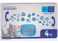 Phone card Turkey chip 4 lira