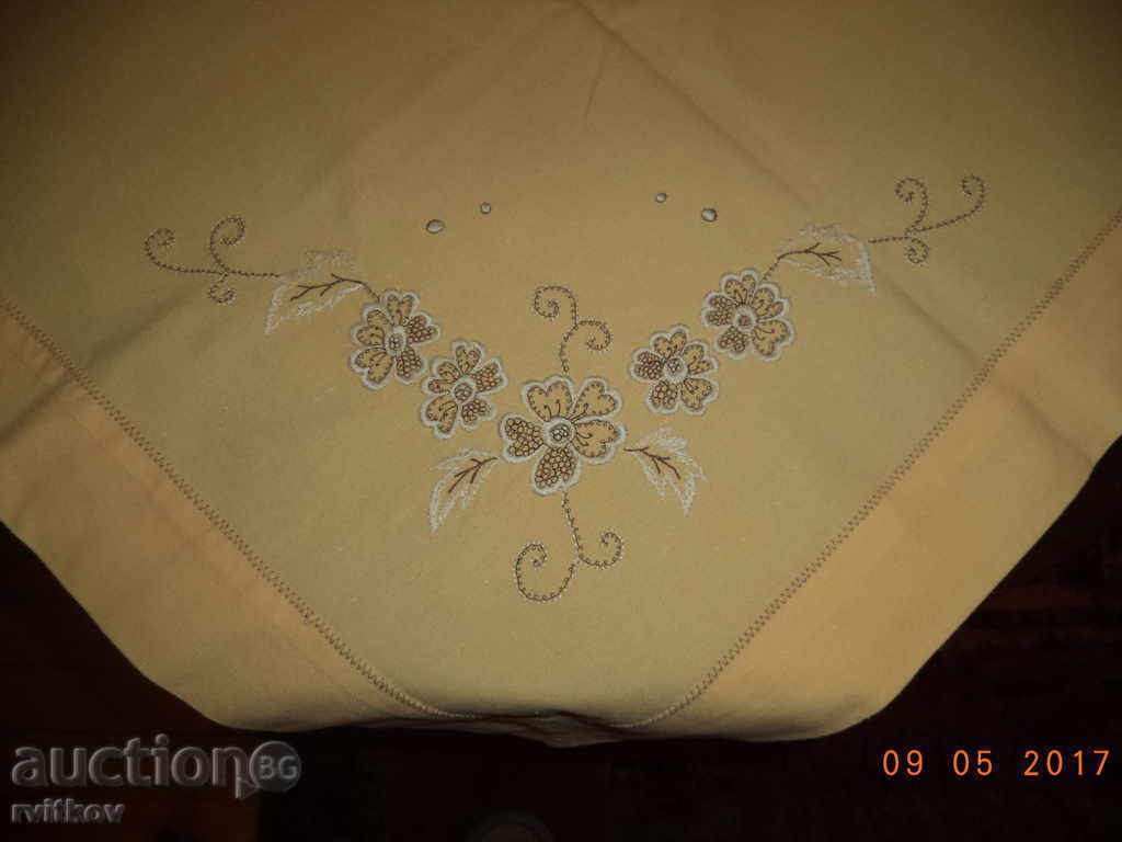 Beautiful cotton tablecloth with embroidery - 5 Beautiful cotton tablecloth with embroidery - 5