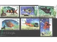 Чисти марки  Фауна  Аквариумни рибки 2015 от Куба