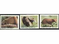 Чисти марки Фауна Животни 1988 от Бразилия