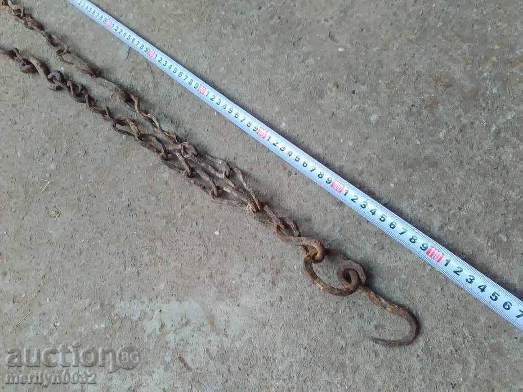 Vechiul cârlig lanț forjat, cârlige cuier lanț focar - 6 Vechiul cârlig lanț forjat, cârlige cuier lanț focar - 6