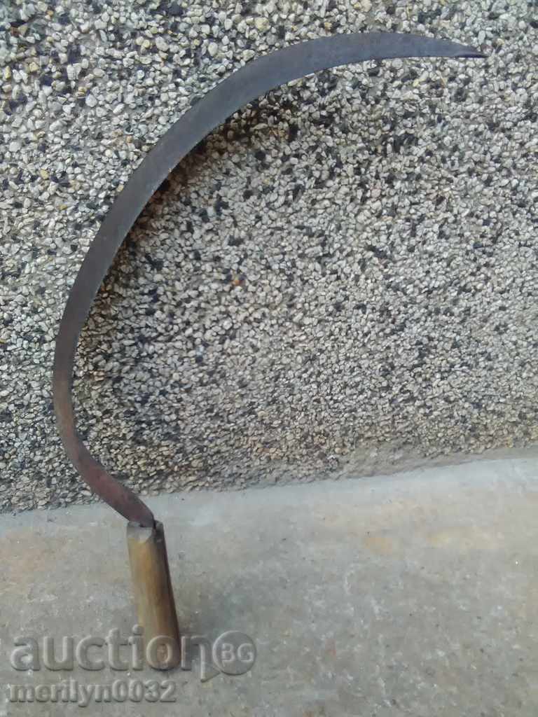 Delivery of An old sickle with a seal, a knife, a blade, a wrought iron