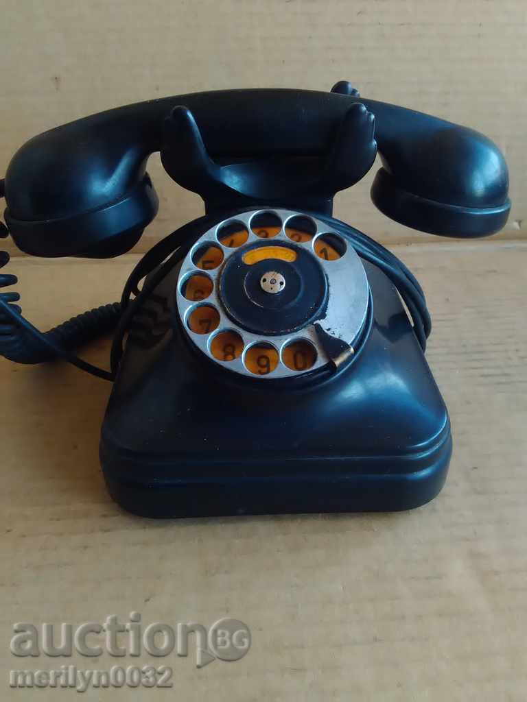 German telephone set Siemens plug telephone 20-30 yrs WW2 with price 99.00 BGN | € 50.62 German telephone set Siemens plug telephone 20-30 yrs WW2 with price 99.00 BGN | € 50.62