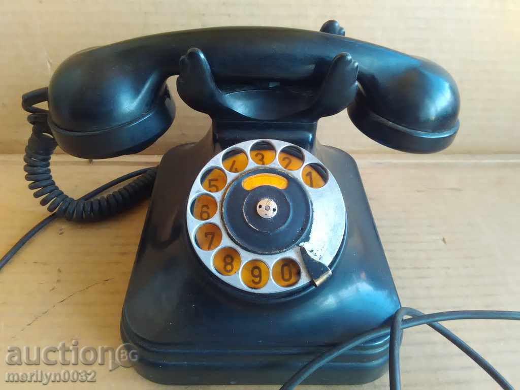 Немски телефонен апарат Сименс телефон с вилка 20-30 год WW2