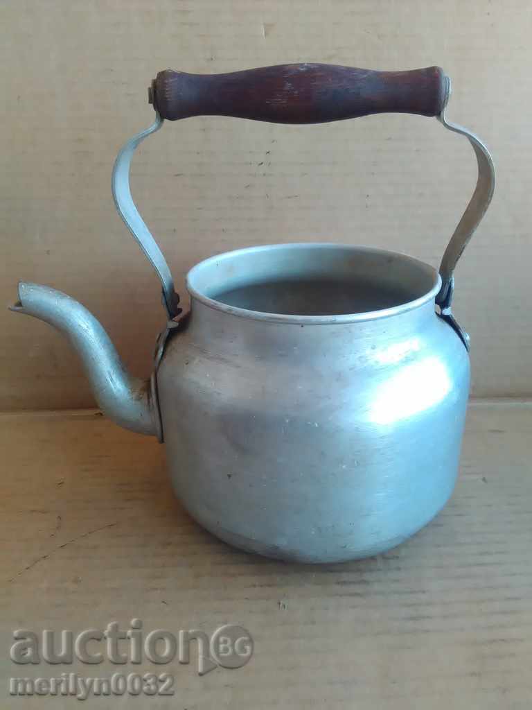 Aluminum teapot 40-year USSR seamstress