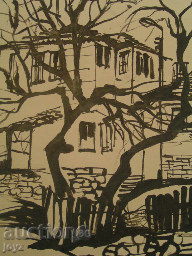 Tablou "Peisaj rural cu biserică" cu preț 25.00 BGN | € 12.78