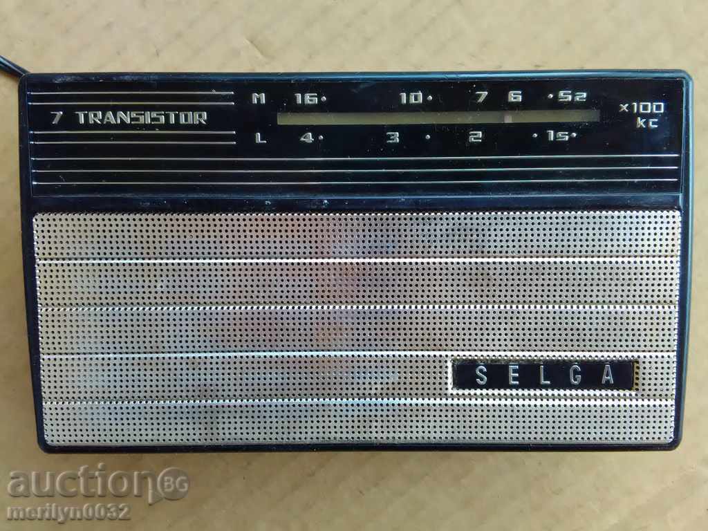 Social transistor "Selga" radio apparatus radio USSR - 7