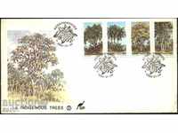 plic FDC Flora Trees 1984, de Tsiskey Africa de Sud