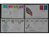 4 pcs. First Jersey Envelopes Jersey 1978