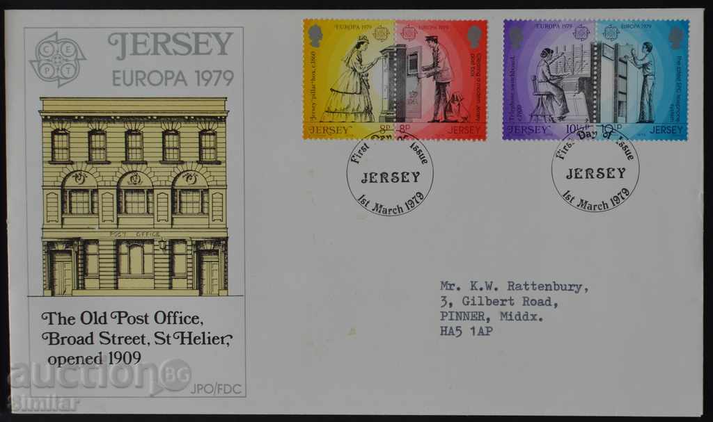 Auction 3 pcs. First Jersey Envelopes Jersey 1979 Auction 3 pcs. First Jersey Envelopes Jersey 1979