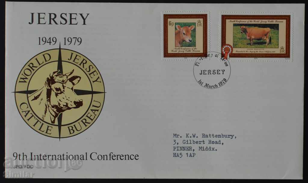 Delivery of 3 pcs. First Jersey Envelopes Jersey 1979 Delivery of 3 pcs. First Jersey Envelopes Jersey 1979