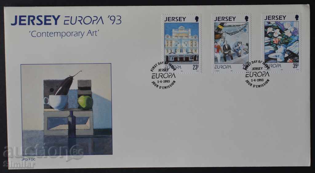 Delivery of 4 pcs. Jersey First Jersey Envelopes 1991-95. Delivery of 4 pcs. Jersey First Jersey Envelopes 1991-95.