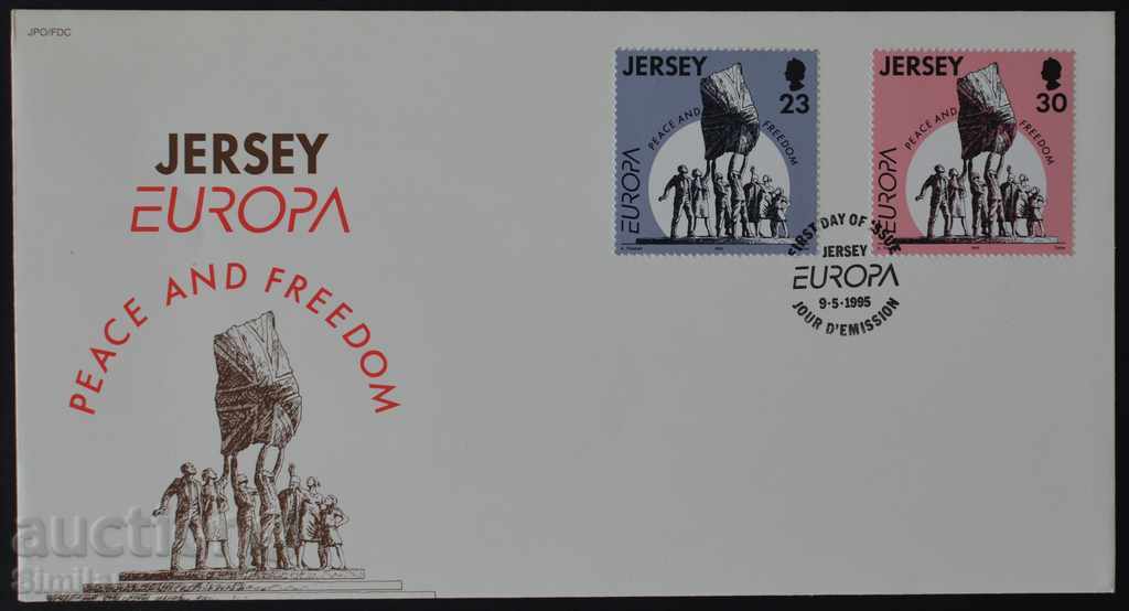 4 pcs. Jersey First Jersey Envelopes 1991-95. - 5 4 pcs. Jersey First Jersey Envelopes 1991-95. - 5