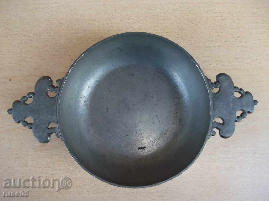 Auction Bowl metal old French - 335,7 g Auction Bowl metal old French - 335,7 g
