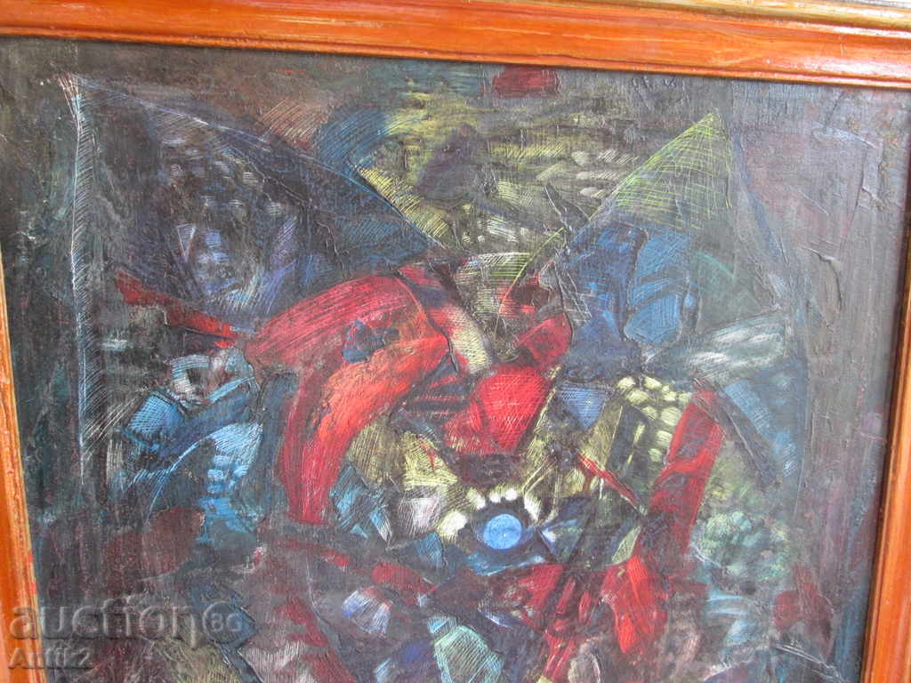 Delivery of Rare painting, abstraction, oil, canvas, signed, 80s. Delivery of Rare painting, abstraction, oil, canvas, signed, 80s.