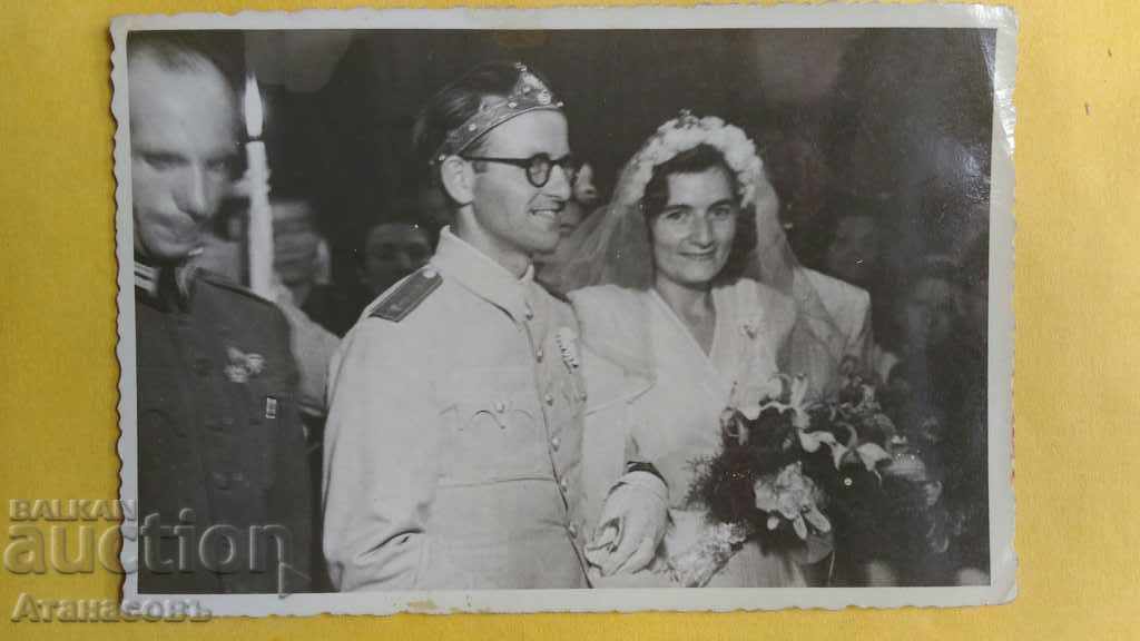 Стара снимка Сватбата на Филип Кутев 1943 г.