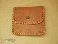 Leather belt wallet