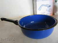 Reserved antique enameled colander