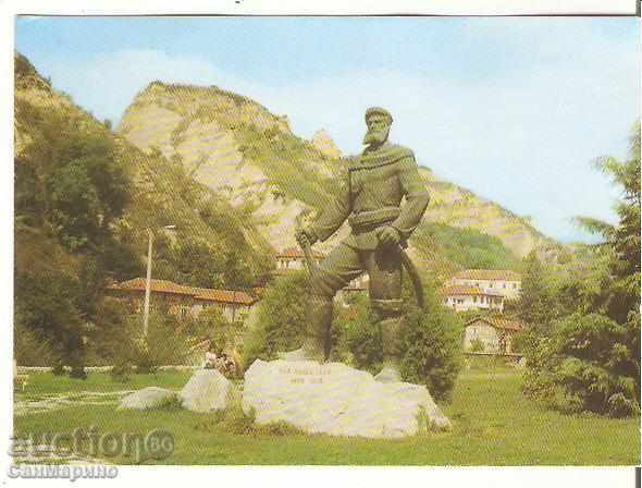 Καρτ ποστάλ Βουλγαρία Μέλνικ Μνημείο Γιάνε Σαντάνσκι 2 *