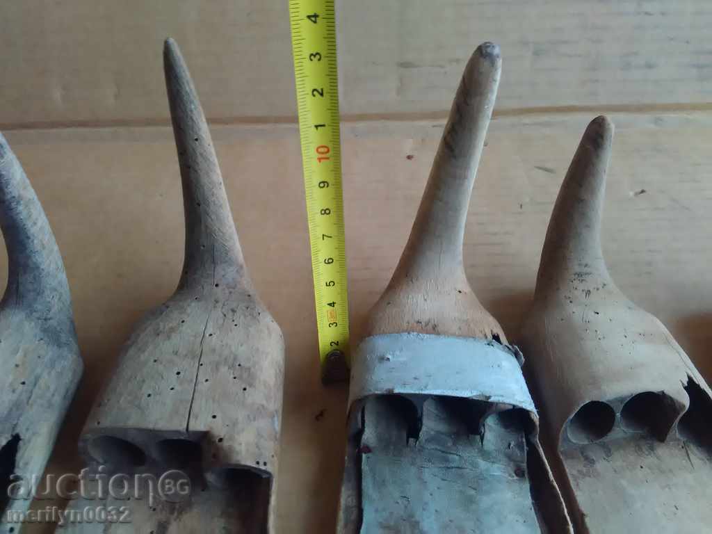 Lot 7 palmarkers palm tree wooden sickle - 7 Lot 7 palmarkers palm tree wooden sickle - 7