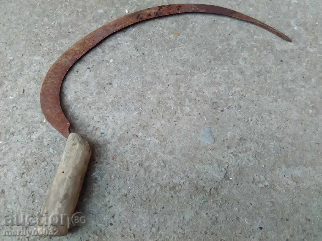 Old sickle, blade, wrought iron - 6 Old sickle, blade, wrought iron - 6