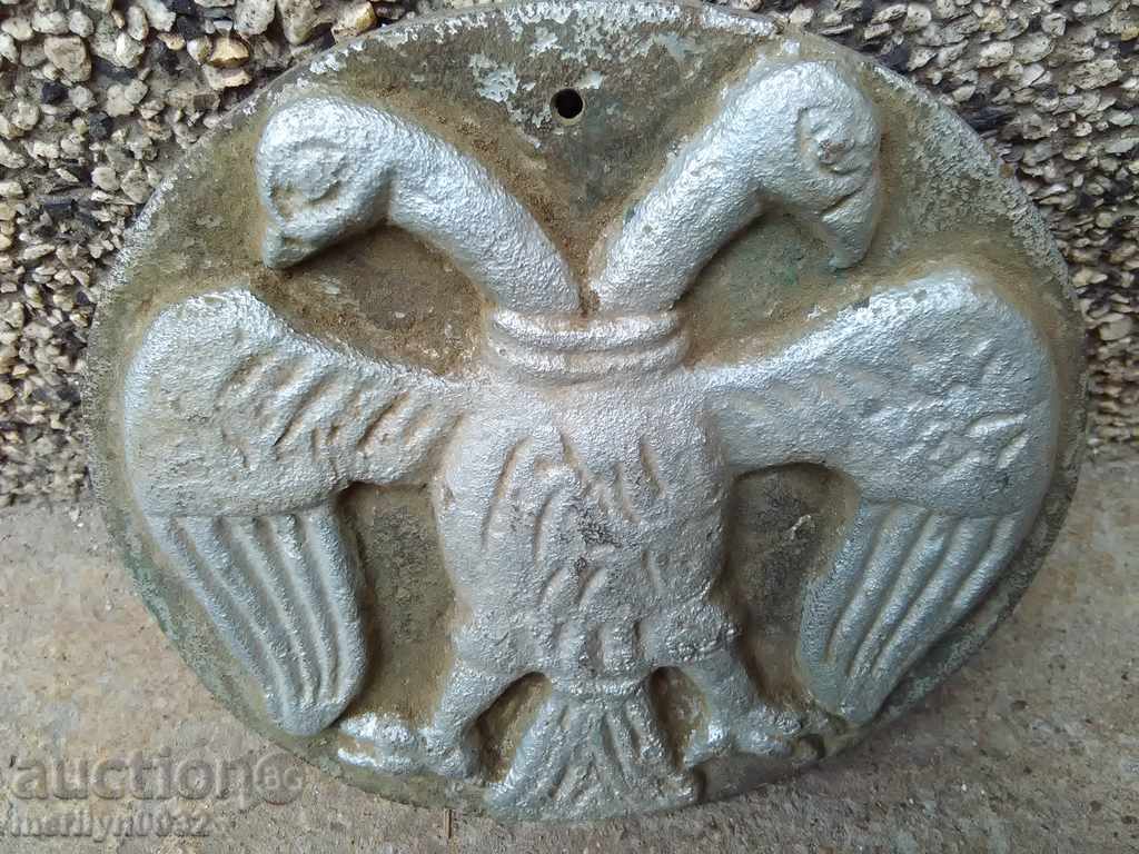 Metal ornaments figure double-headed eagle bas-relief 3.5kg bronze - 5 Metal ornaments figure double-headed eagle bas-relief 3.5kg bronze - 5