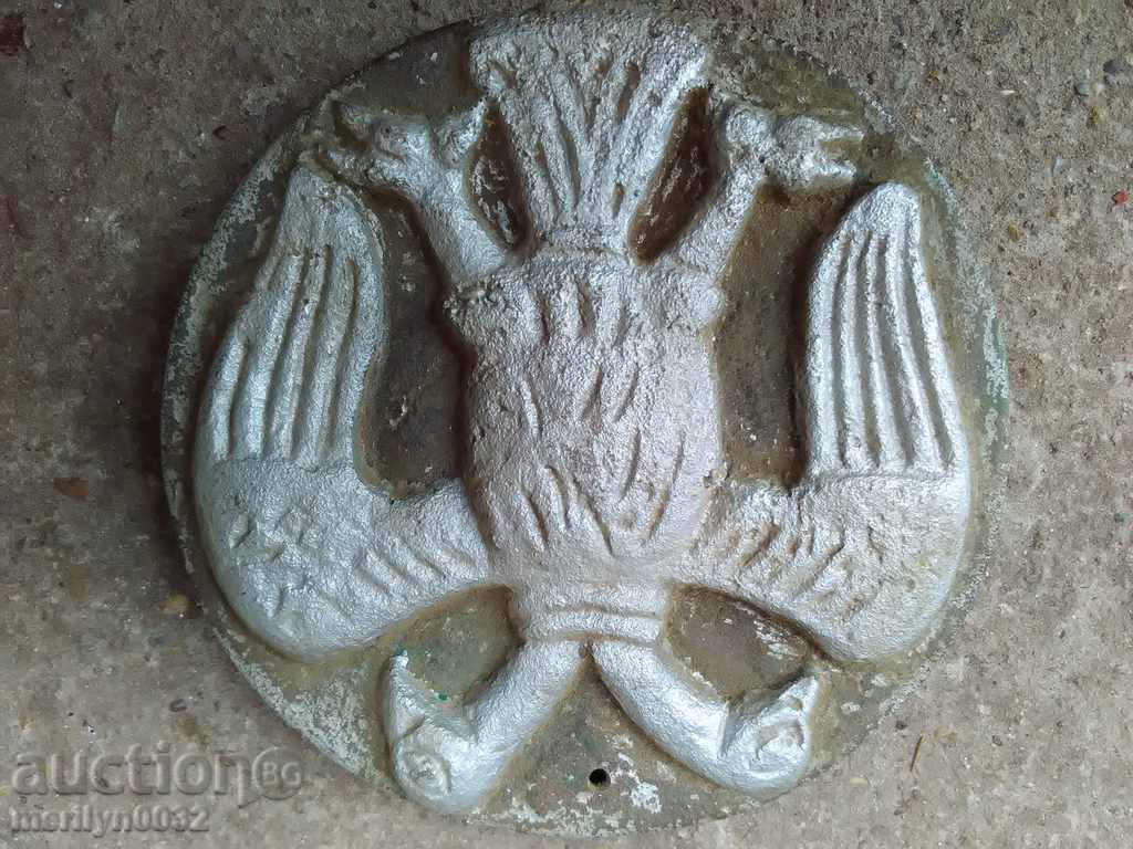 Metal ornaments figure double-headed eagle bas-relief 3.5kg bronze - 7 Metal ornaments figure double-headed eagle bas-relief 3.5kg bronze - 7