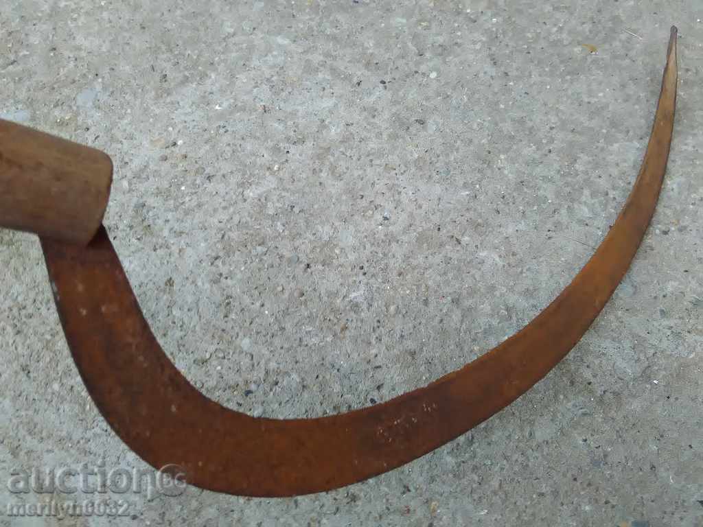 Old sickle, blade, wrought iron - 7 Old sickle, blade, wrought iron - 7