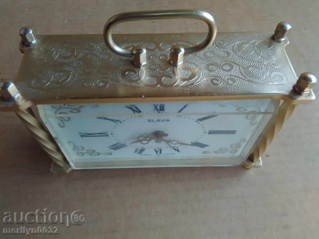 Настолен часовник "СЛАВА", будилник - СССР - 5 Настолен часовник "СЛАВА", будилник - СССР - 5