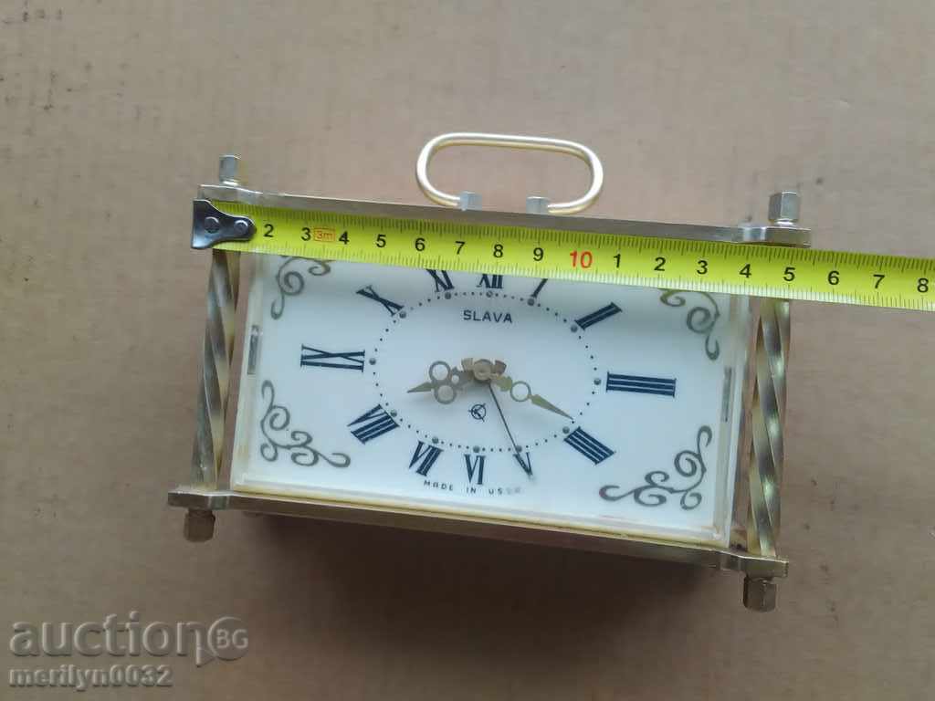 Настолен часовник "СЛАВА", будилник - СССР - 7 Настолен часовник "СЛАВА", будилник - СССР - 7