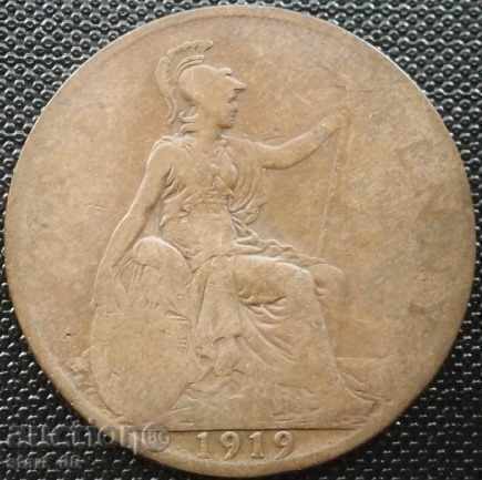 1 penny 1919 - Great Britain