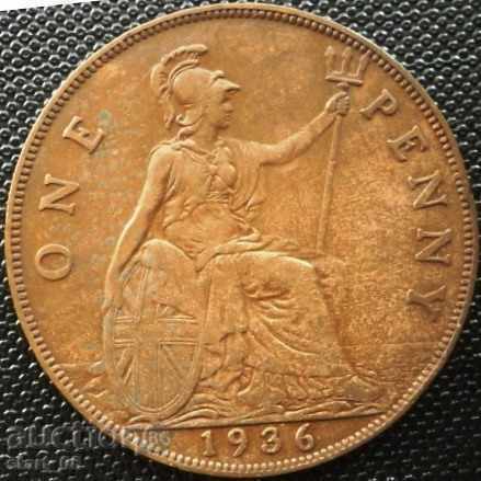 1 penny 1936 - Marea Britanie