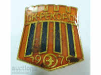 13404 България знак футболен клуб СК Рекорд 1979г.