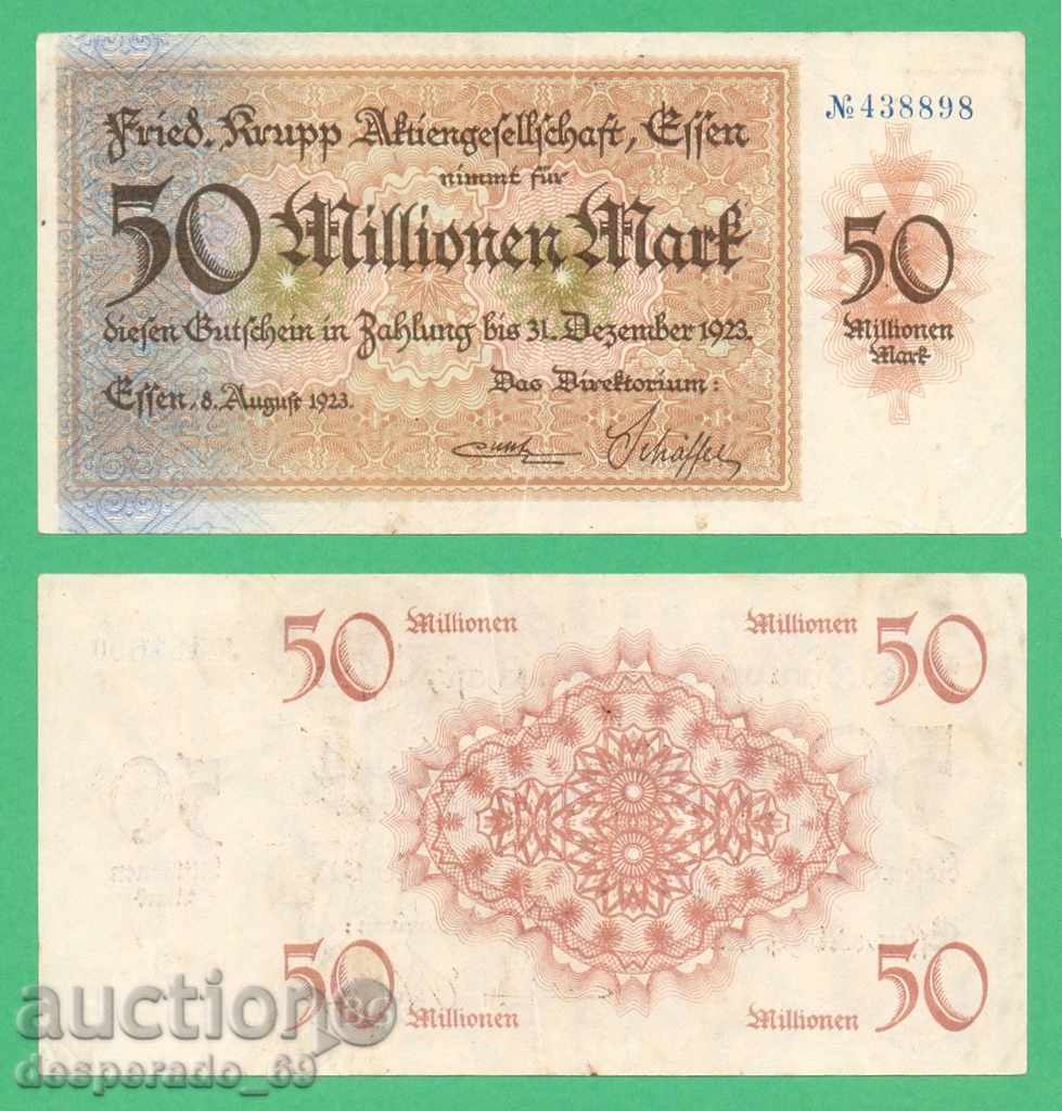 (Essen) 50 million marks 1923. • "¯)