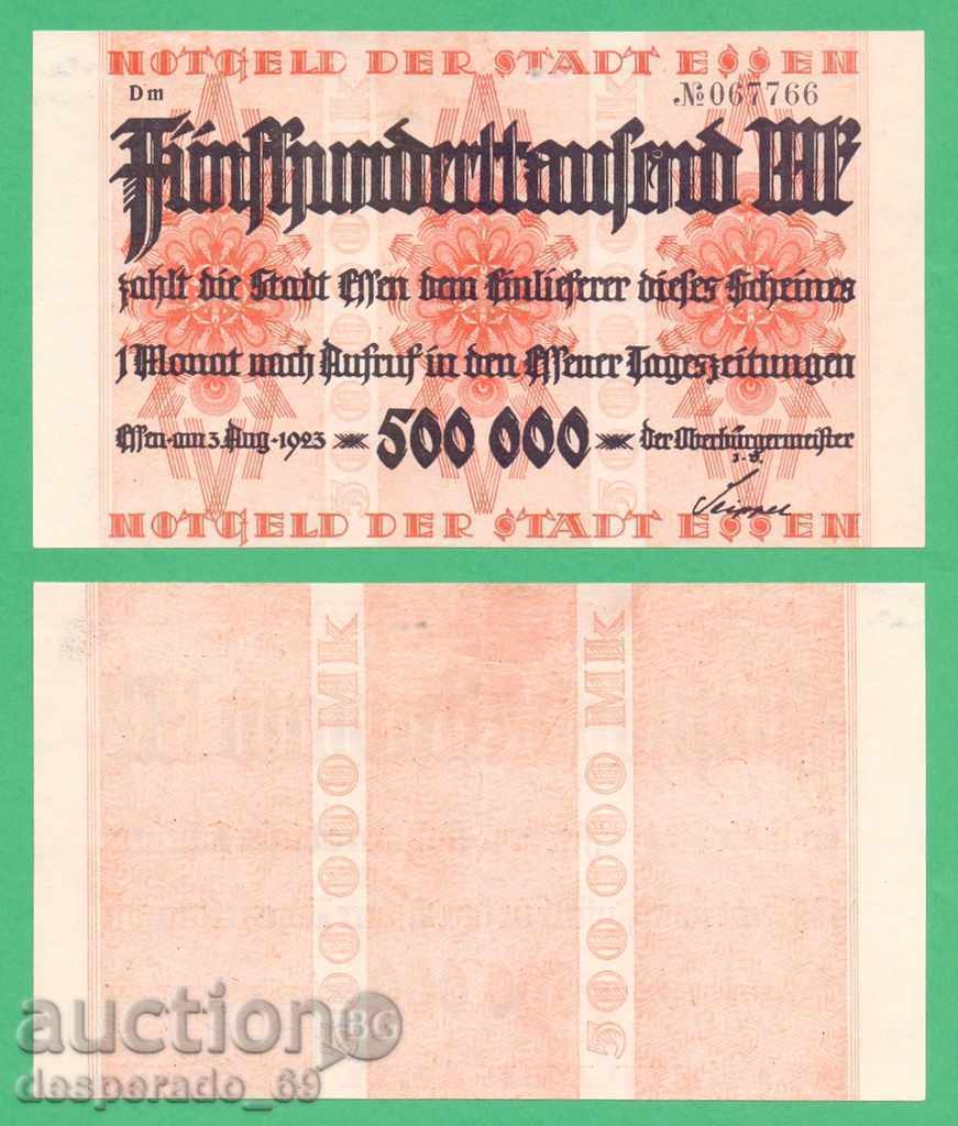 (¯` '• .¸GERMANIYA (Essen) 500.000 mărci anul 1923. •' '°)