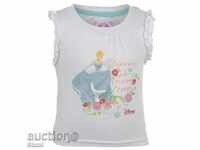 Lovely short sleeve blouse in white Disney, size 6-9 (month