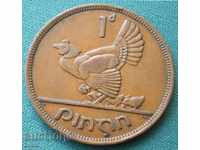 Irlanda 1 penny 1943 Un an rar
