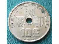 Belgia 10 cenți 1938 Un an rar