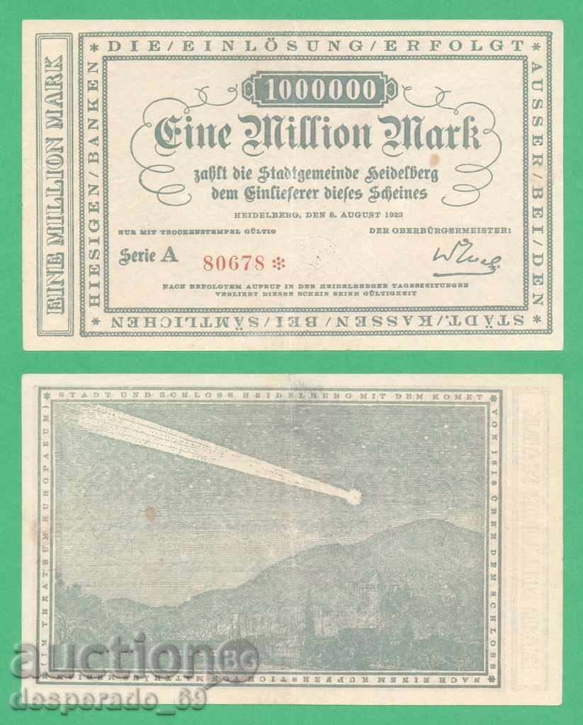 (Heidelberg) 1 million marks 1923. • "¯)