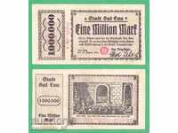 (¯` '• .¸GERMANIYA (Bad Ems) 1 un milion de mărci anul 1923. •' '°)