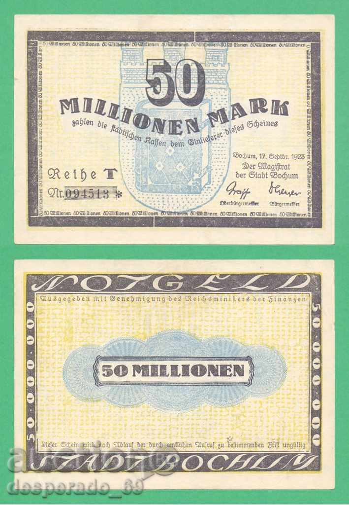(Bochum) 50 million marks 1923. • "¯)