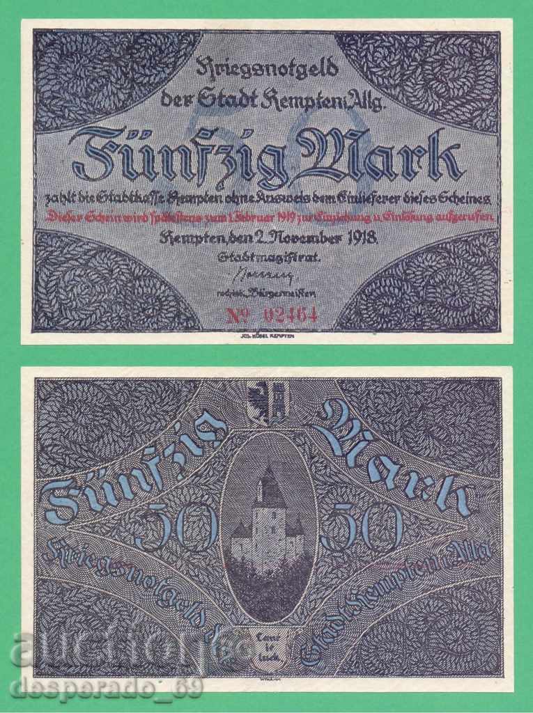 (Kempten) 50 marks 1918. • "¯)