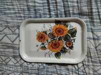 Metal panel with enamel from socialism