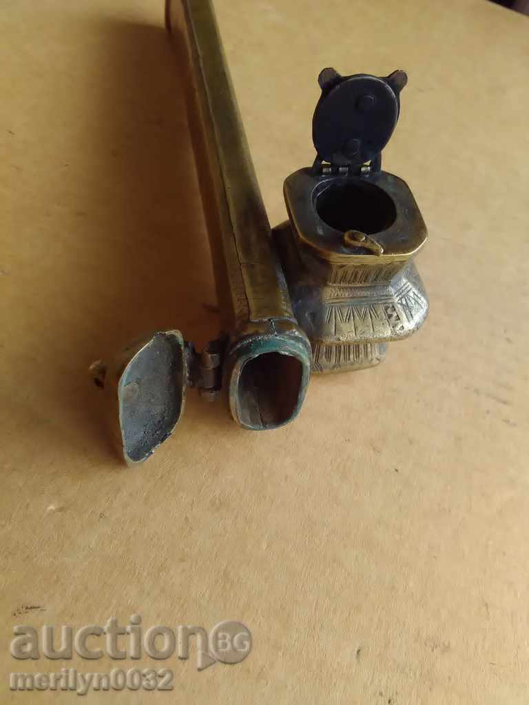 Otoman divit devit călimară începutul secolului al XIX-lea ORIGINAL - 7