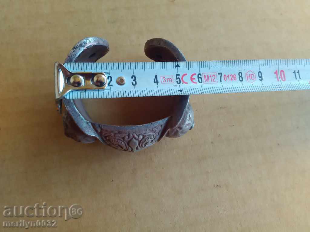 Renaissance wedding silver bracelet slingshot, Sachan jewelry - 6