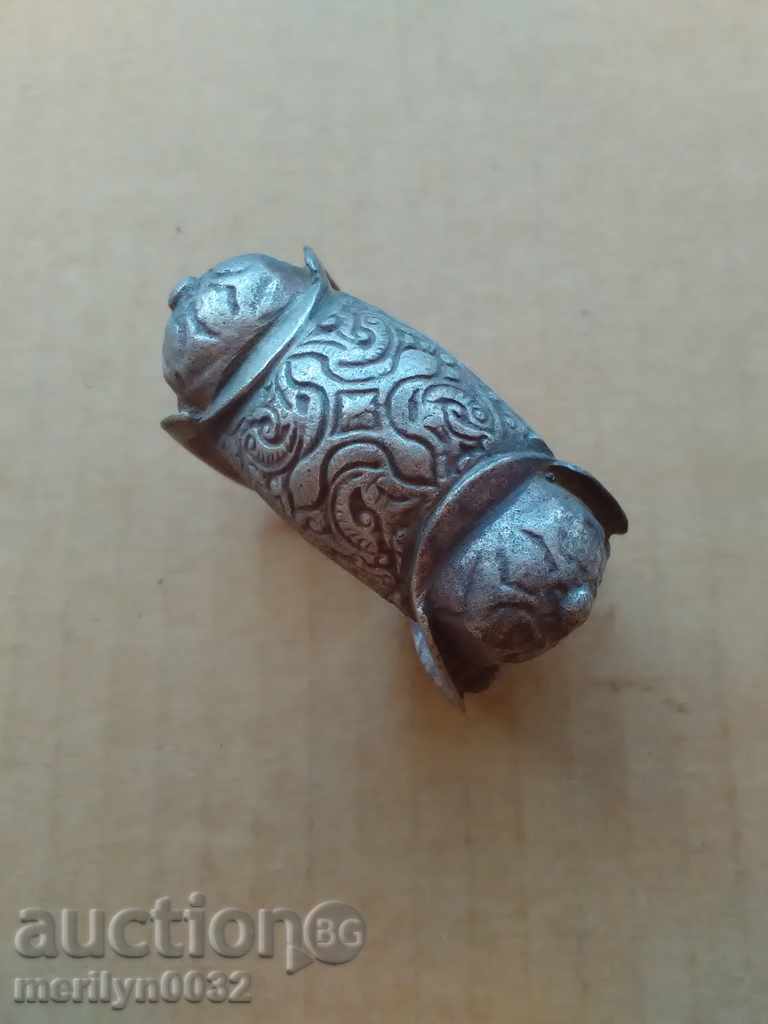 Renaissance wedding silver bracelet slingshot, Sachan jewelry