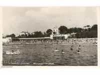 Old postcard - Burgas, the beach